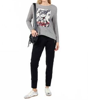 NEW TERRA never grow up graphic sweater in cement